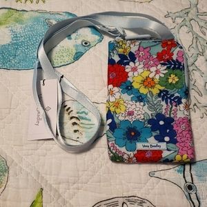 Vera Bradley lighten up RFID mini cellphone crossbody